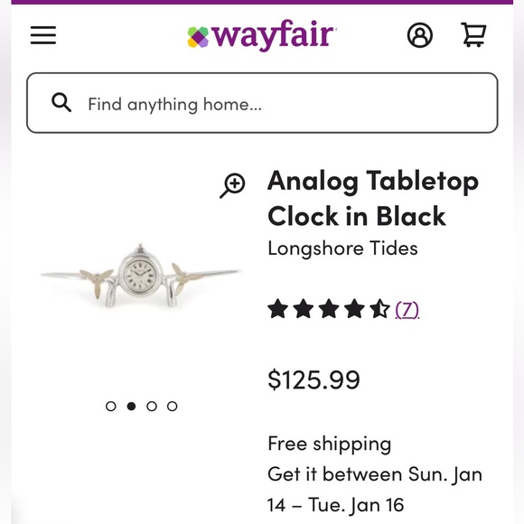 ✈️2 xHP! Art Deco Industrial Airplane Clock, Polished Metal - Picture 9 of 10